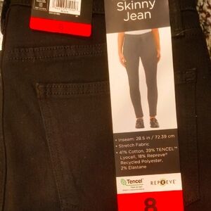 Kirkland signature women's size 8 high-rise stretch jeans black
